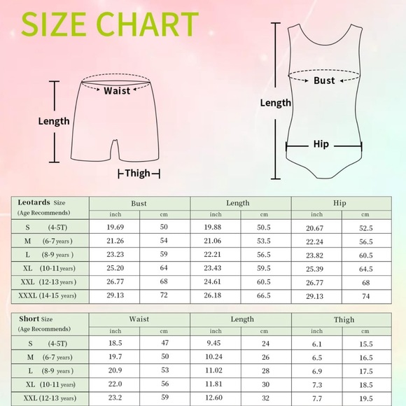 NEW Gymnastics leotard/shorts/scrunchie set - Picture 5 of 6